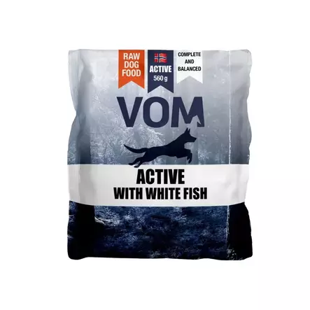 VOM Active valkoisella kalalla 560 g - annospullat - Raaka-ateriat - 43960 - 1