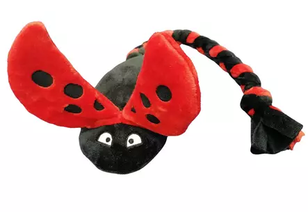 Havohravo Leppäkerttu pehmovetolelu fleecehännällä - Saalis- ja vetolelut - 28870 - 2