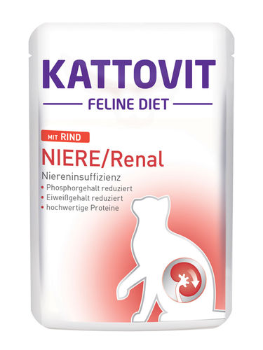Kattovit Niere/Renal nauta, annospussi 85g - Kattovit märkäruoat - 9090 - 1