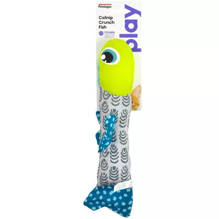 Kissan painilelu Crunch Fish kissanmintulla - Kissan pehmolelut - 26620 - 1