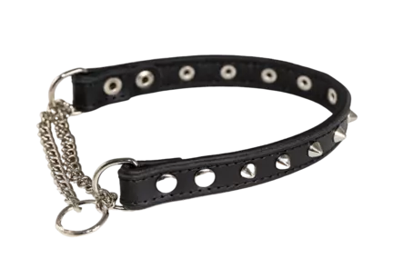 Puolikiristävä niittipanta 20 mm, musta - Nahkapannat - 002130 - 1