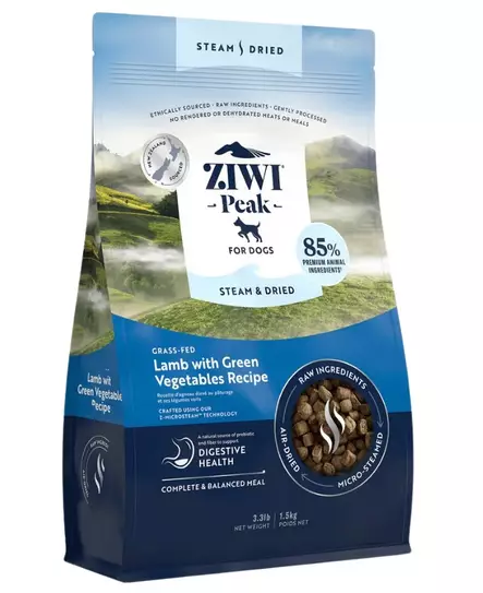 ZIWIPeak Steam & Dried Lamb with Green Vegetables - ZiwiPeak - 27918 - 1