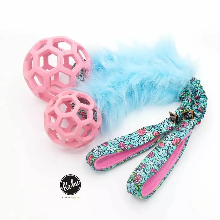 Ke-hu lemmikki vetolelu keinokarvalla ja verkkopallo - Narupallot ja pallot - 29560 - 1