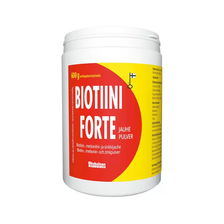 Biotiini forte biotiinijauhe suurille koirille ja hevosille - Ihon- ja turkin hyvinvointi - 105540 - 1