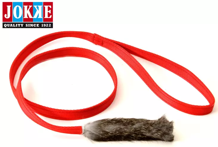 Jokke Red Rabbit pitkävartinen kaninkarvalelu - Aitoa karvaa sisältävät lelut - 004290 - 1