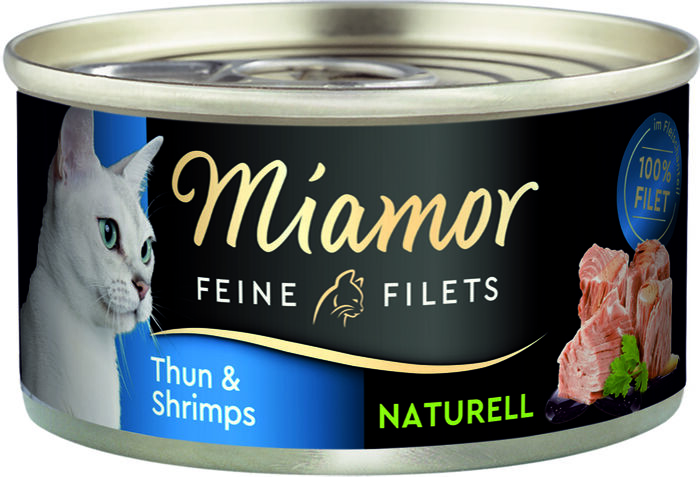 Miamor Fine Filets Naturelle tonnikala & katkarapu 80 g - Miamor - 6840 - 1