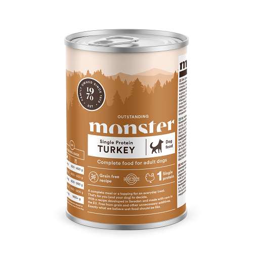 Monster Adult Single Turkey 400 g - Koiran märkäruoat ja makkarat - 40630 - 1