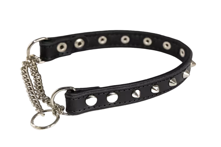 Puolikiristävä niittipanta 20 mm, musta - Nahkapannat - 002130 - 1