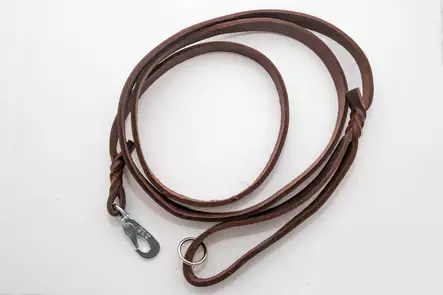 Kotimainen punottu rasvanahkatalutin, ruskea - Nahkataluttimet - 102251 - 1