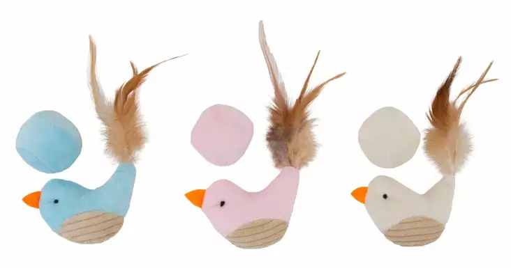 Cat Toy - lintu ja pallo - Kissan pehmolelut - 5601 - 1