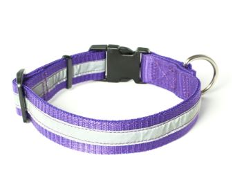 Heijastinpanta lukolla, lila, 30 mm - Pistolukko- ja solkipannat - 102761 - 1