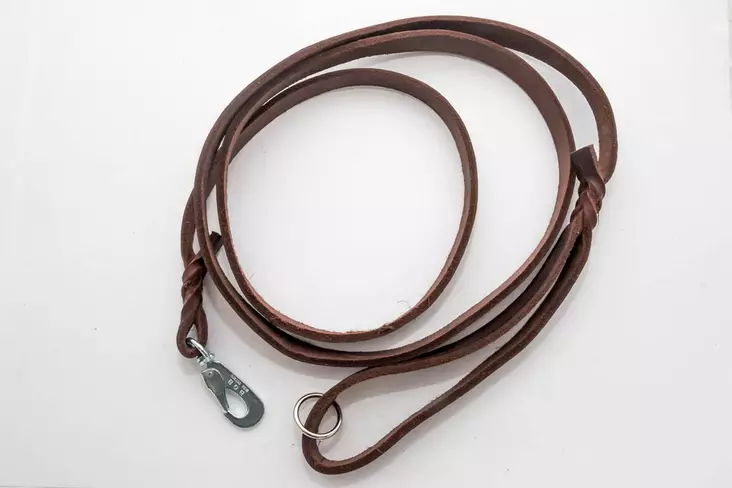 Kotimainen punottu rasvanahkatalutin, ruskea - Nahkataluttimet - 102251 - 1