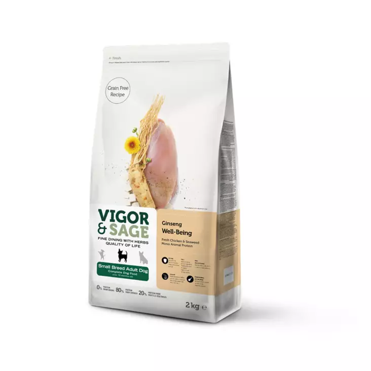 Vigor & Sage Well-Being Ginseng Small Adult Dog - Vigor&Sage - 43971 - 1