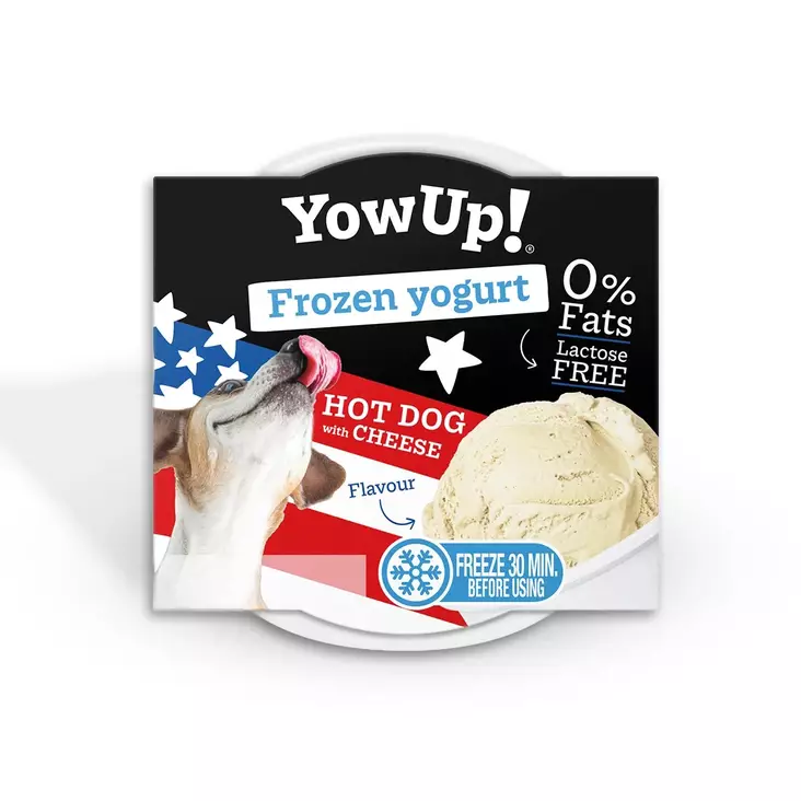 YoWup! Hot Dog Cheese koiran jäätelö 110 g - Makupalat ja herkut - 20521 - 1