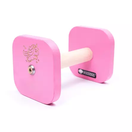 Wooddog noutokapula paksulla laipalla, pinkki yksisarvinen - Noutokapulat - 20422 - 1