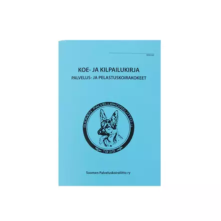 PK Koe ja kilpailukirja - Palveluskoiralajit - 50342 - 1