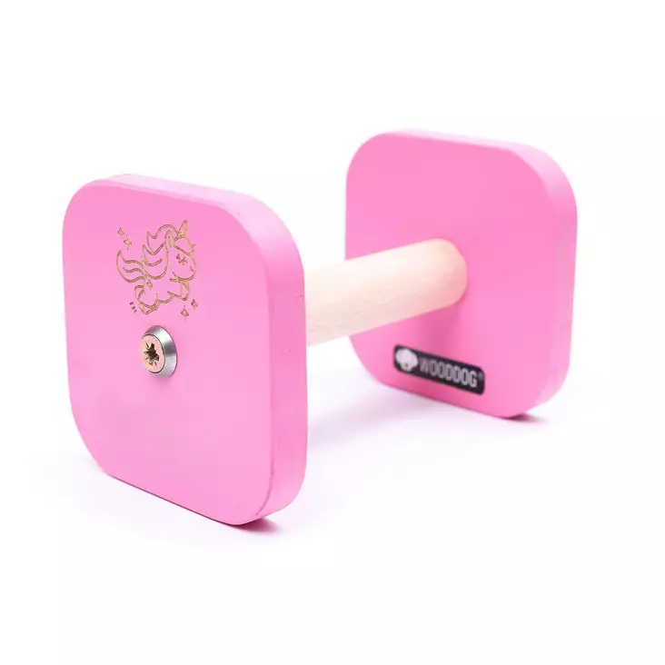 Wooddog noutokapula paksulla laipalla, pinkki yksisarvinen - Noutokapulat - 20422 - 1