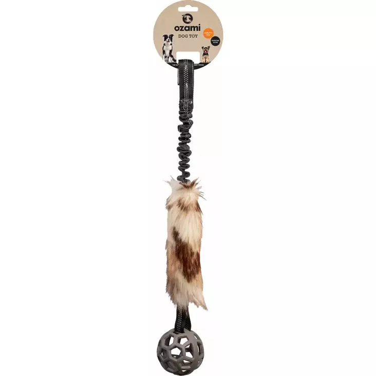 Ozami Play-n-tug Faux Fur With Ball 65 cm - Narupallot ja pallot - 42832 - 1