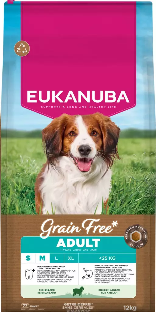 Eukanuba Grain Free Adult S/M Lamb - Eukanuba - 44092 - 1