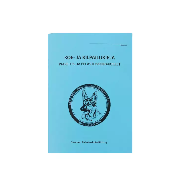 PK Koe ja kilpailukirja - Palveluskoiralajit - 50342 - 1