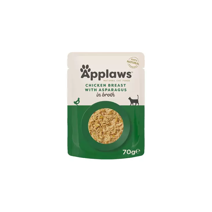 Applaws Chicken Breast with Asparagus, kananrinta ja parsa keitinliemessä - Applaws - 200132 - 1