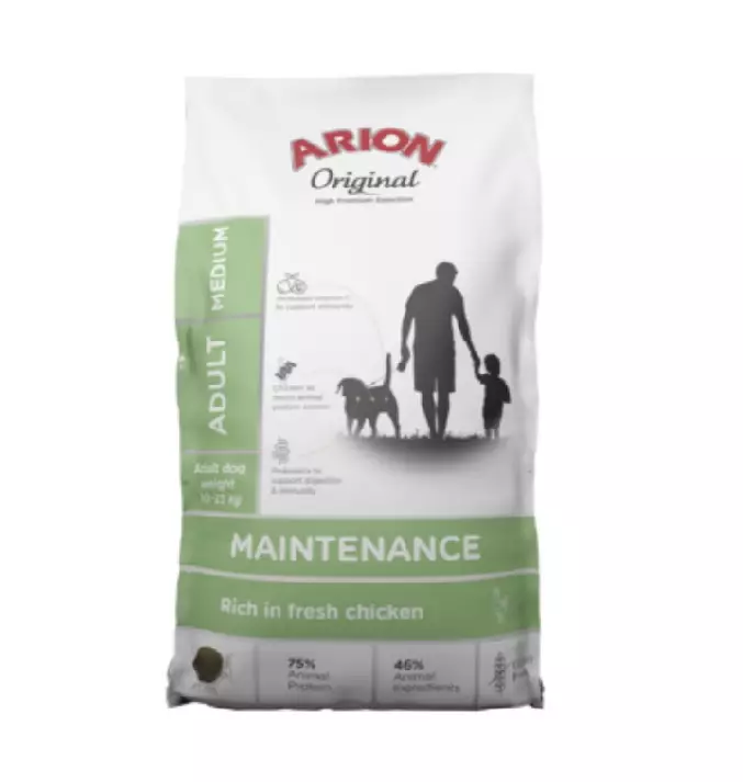 Arion maintenance kanapohjainen ruoka keskikokoisille koirille - Arion - 29162 - 1