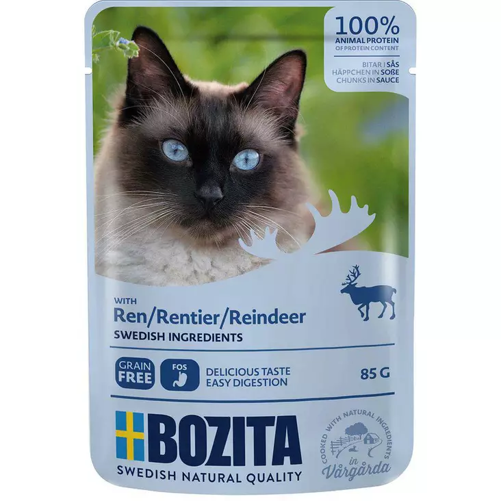 Bozita Reindeer poroa kastikkeessa kissalle - Bozita märkäruoat - 26812 - 1
