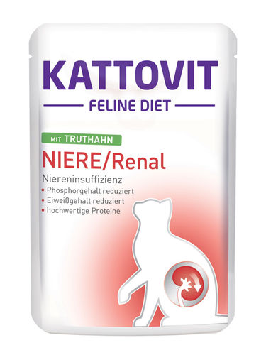 Kattovit Niere/Renal kalkkuna märkäruoka, annospussi 85g - Kattovit märkäruoat - 9922 - 1
