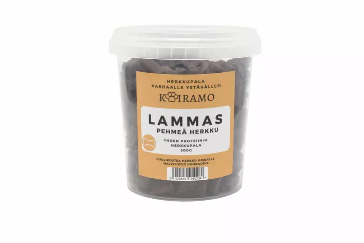 Koiramo pehmeä herkku lammas 500 g - Puolikosteat treeninamit - 50222 - 1