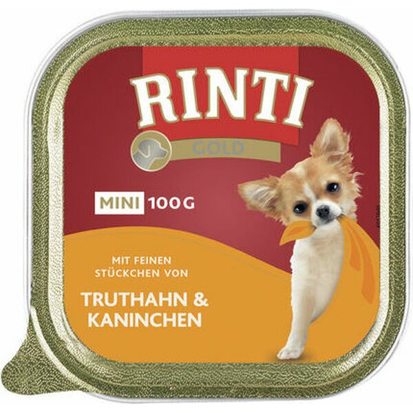 Rinti Gold Mini kana, kalkkuna & kani 100g - Koiran märkäruoat ja makkarat - 5742 - 1