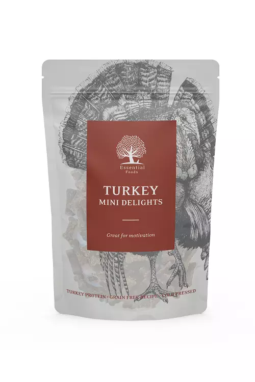 Turkey Mini Delights kalkkunamakupala - Puolikosteat treeninamit - 003342 - 1