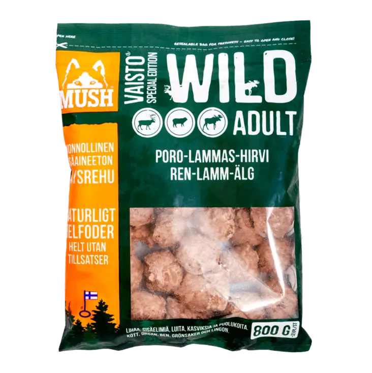 Vaisto® Wild poro-lammas-hirvi 800 g - Raaka-ateriat - 102542 - 1