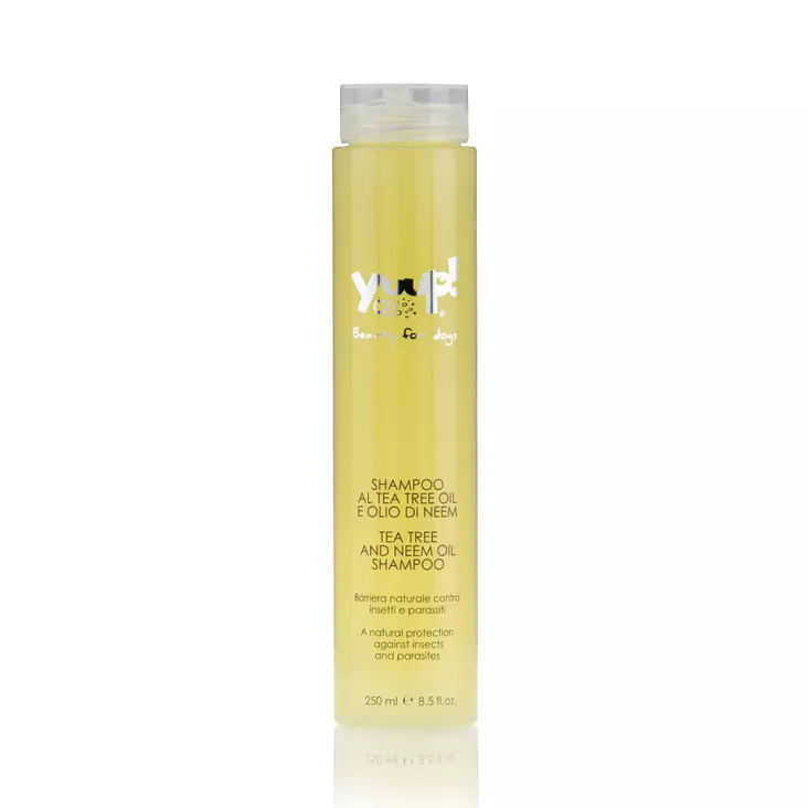 Yuup Home Tea Tree and Neem oil shampoo =C3=A4rtyneelle ja kutisevalle=
iholle sek=C3=A4 hy=C3=B6nteisten karkotukseen - Shampoot - 26572 - 1