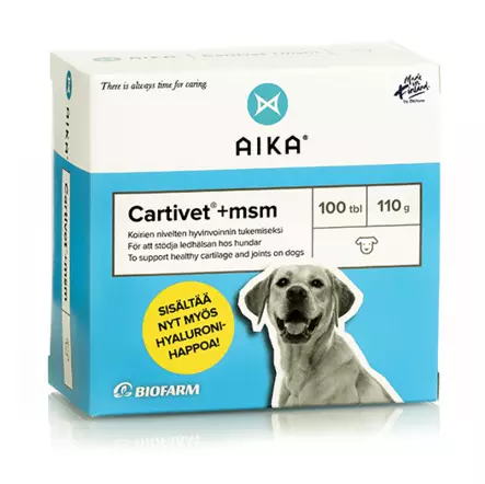 AIKA Cartivet + MSM 100 tbl - Vitamiinit ja lisäravinteet - 020133 - 1