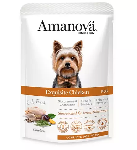 Amanova Exquisite Chicken - Koiran märkäruoat ja makkarat - 004543 - 1