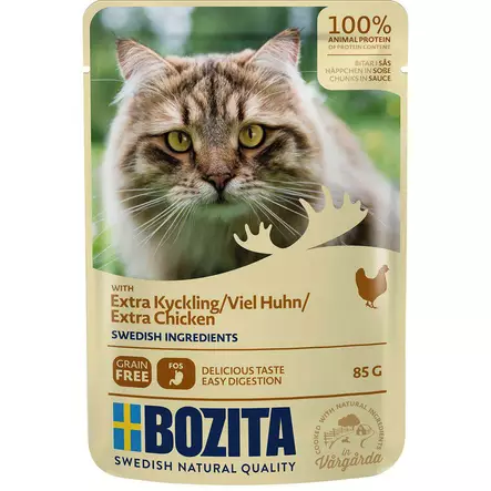 Bozita Extra Chicken kanaa kastikkeessa kissalle - Bozita märkäruoat - 26813 - 1