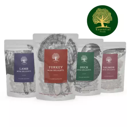 Mini Delights makupalalajitelma 3x100g - Puolikosteat treeninamit - 003343 - 1