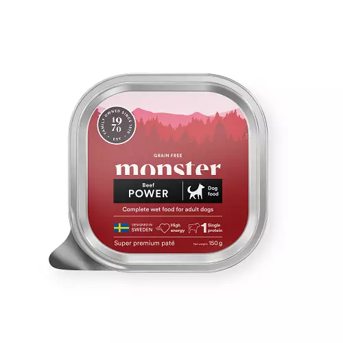 Monster Dog Power Beef Paté 150 g - Koiran märkäruoat ja makkarat - 43243 - 1