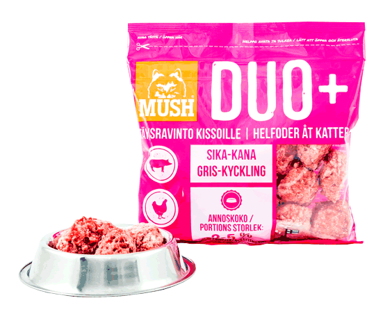 DUO+ CAT sika-kana 500 g - Kissan raakaruoka - 102533 - 1