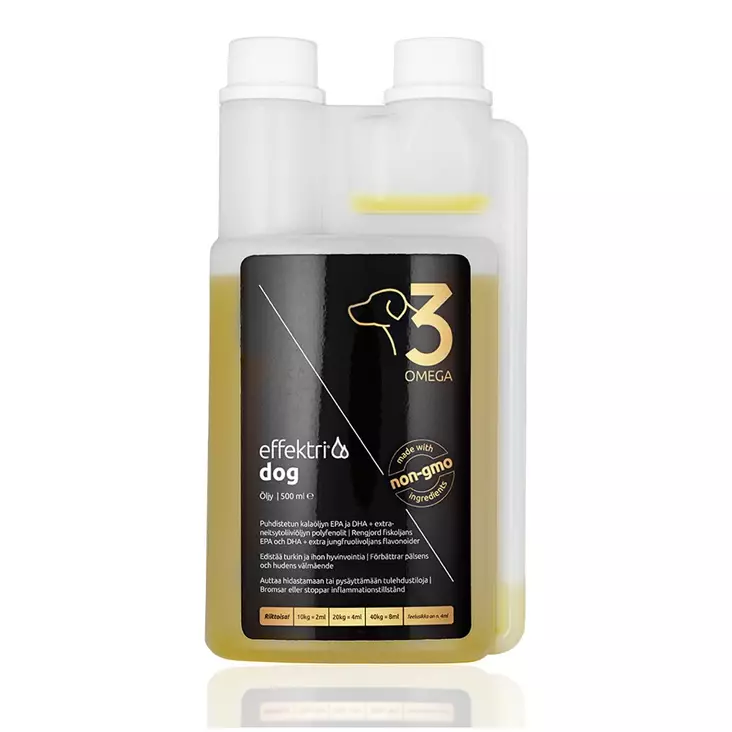 Effektri Dog Omega-3 rasvahappolisä koiralle - Ravintoöljyt ja rasvat - 104803 - 1