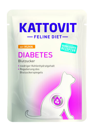 Kattovit Diabetes kana, annospussi 85g - Kattovit märkäruoat - 5853 - 1