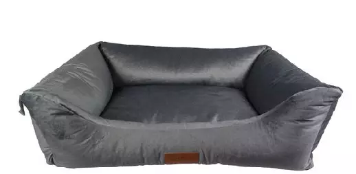 Luxus Vaimare - memory foam koiranpeti, sileä pintainen harmaa - Memory foam-pedit - 4373 - 1