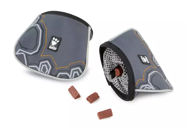 Namitasku Hurtta Trick Pocket, graniitti - Treenitaskut ja namipussit - 100883 - 1