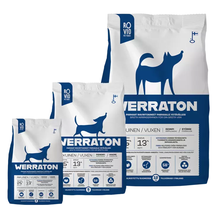 werraton aikuinen koiran kuivaruoka - Werraton - 41393 - 1