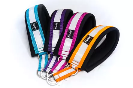 Erikoisleveä puolikiristävä heijastinpanta, violetti vanha mitoitus - Puolikiristävät pannat - 23794 - 2