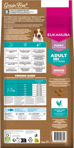 viljaton koiran ruoka - Eukanuba - 20634 - 2