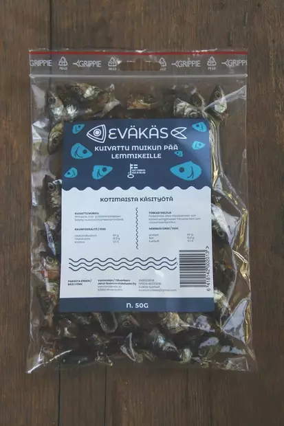 Suomalainen kuivattu muikunp=C3=A4=C3=A4 kissoille ja koirille - Kissan makupalat ja herkut - 003704 - 2