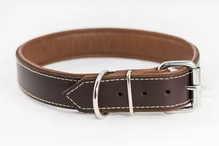 Nahkainen solkipanta 35 mm, ruskea - Nahkapannat - 7154 - 2