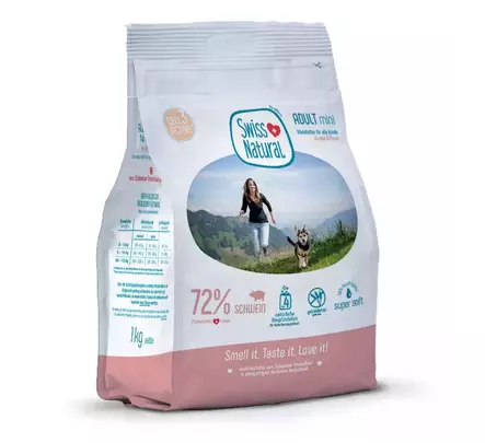 Viljaton puolikostea koiranruoka Swiss Natural Possu - Puolikosteat treeninamit - 003714 - 1