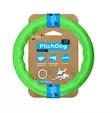 Kevyt ja kest=C3=A4v=C3=A4 PitchDog Fetch -rengas koirien leikkeihin, =
turvallinen hampaille ja kelluva vedess=C3=A4 - Kumilelut - 004619 - 1